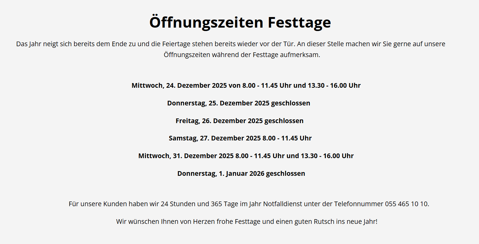 Öffnungszeiten praxis